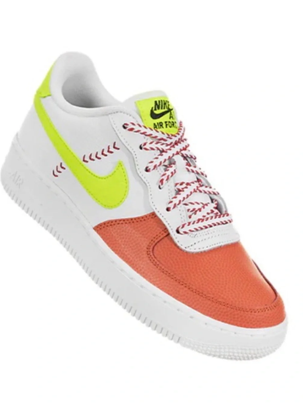 Nike Air Force 1 Low LV8 SPRB 'White Volt Orange Sz 13C unisex